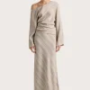 Sao Paulo Skirt Sand Sky Stripe