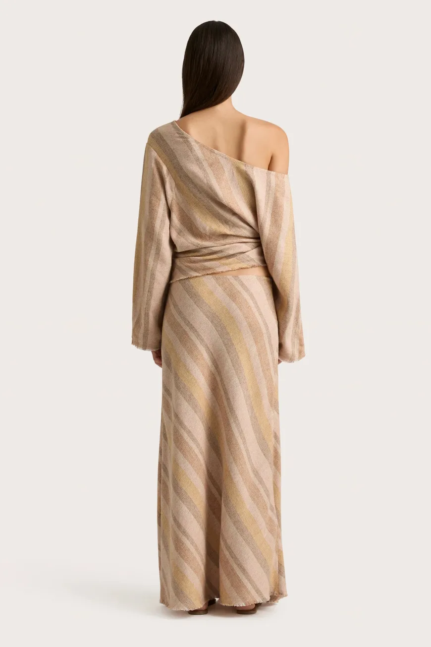 Sao Paulo Top Terracotta Stripe