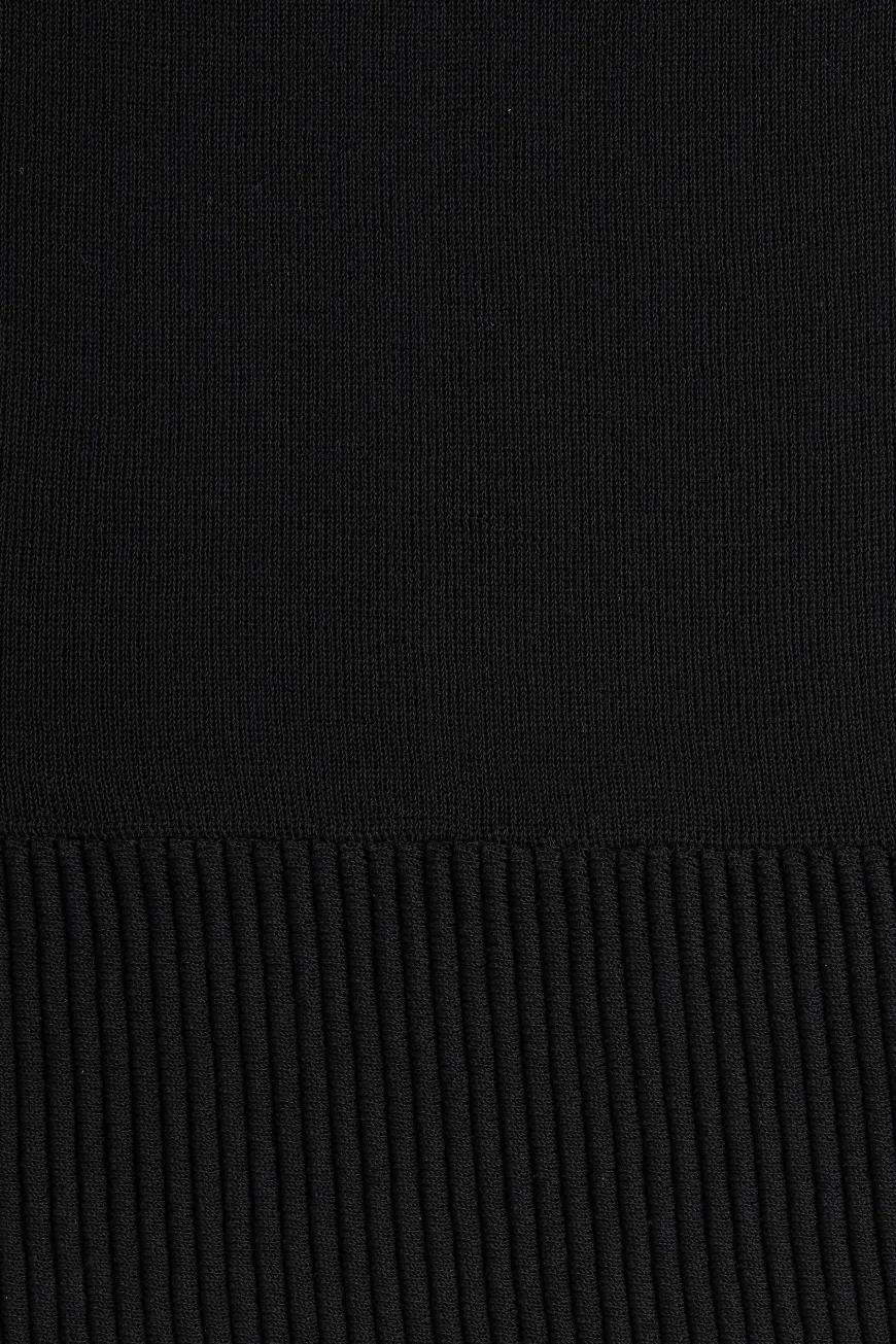 Selene Knit Maxi Dress Black