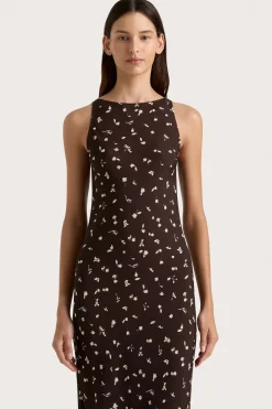 Silya Maxi Dress Clover Brown