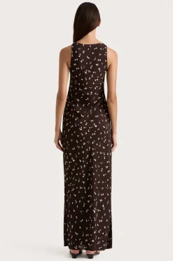 Silya Maxi Dress Clover Brown