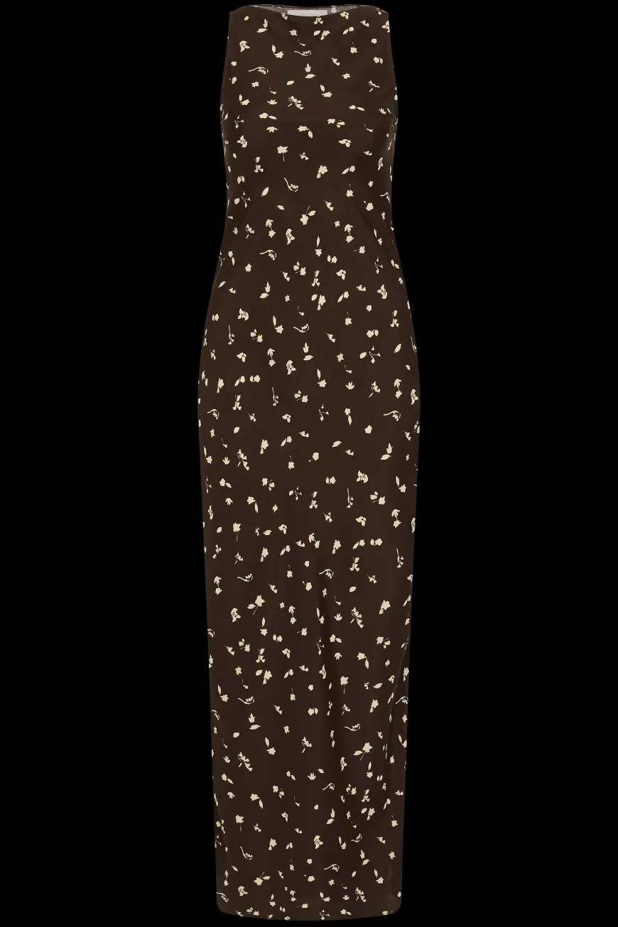 Silya Maxi Dress Clover Brown