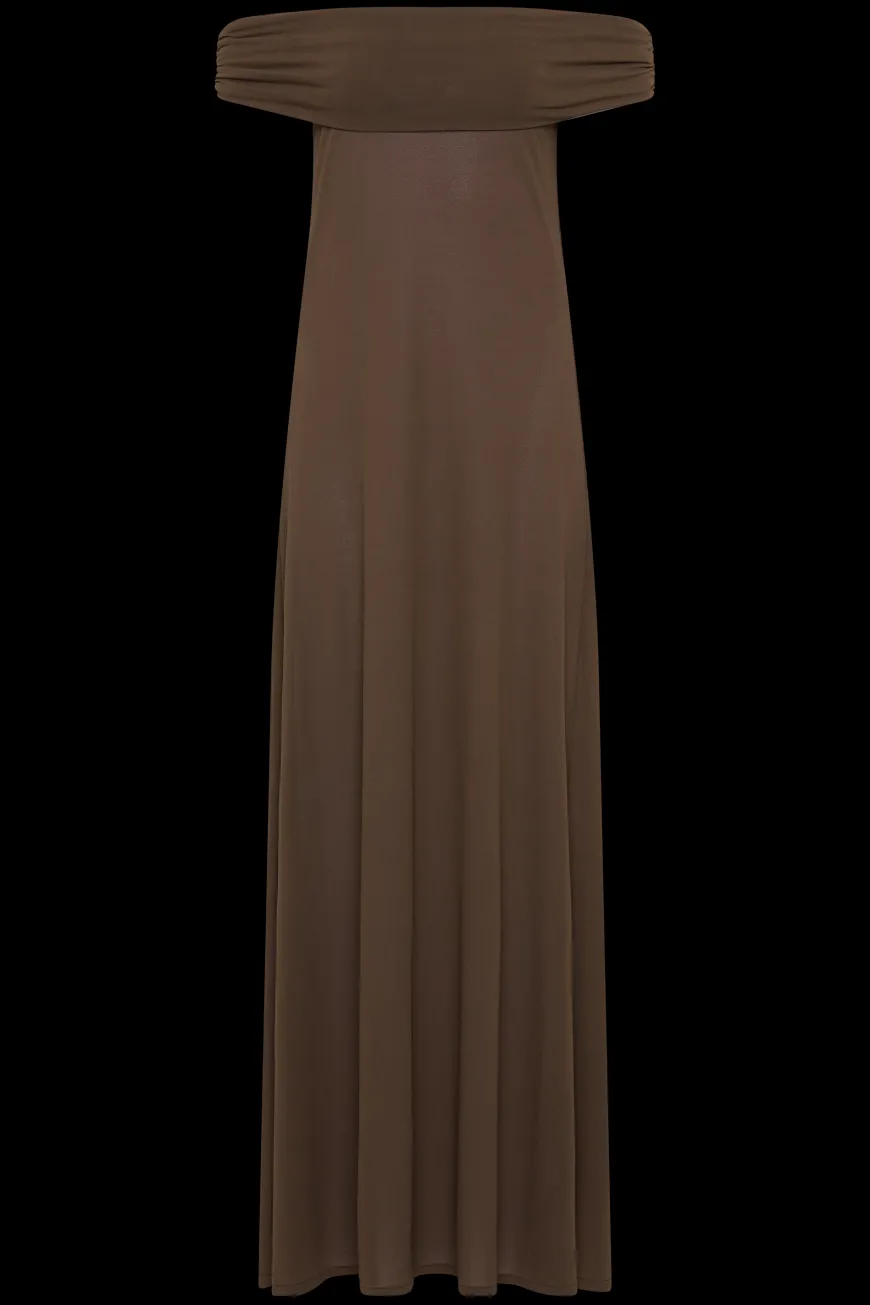 Sofie Maxi Dress Chocolate Brown