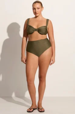 Sol Bikini Top Khaki - Final Sale