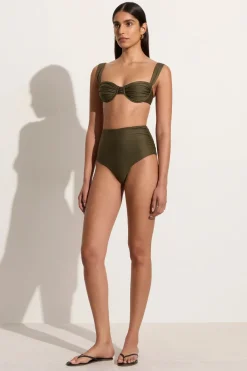 Sol Bikini Top Khaki - Final Sale