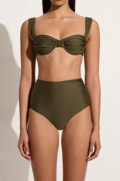 Sol Bikini Top Khaki - Final Sale