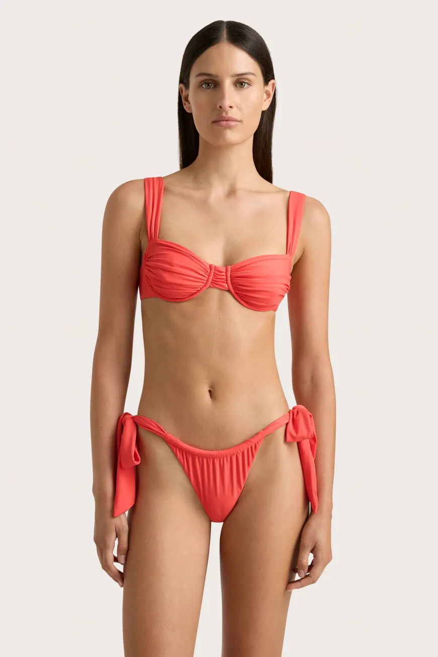 Sol Bikini Top Vermillion