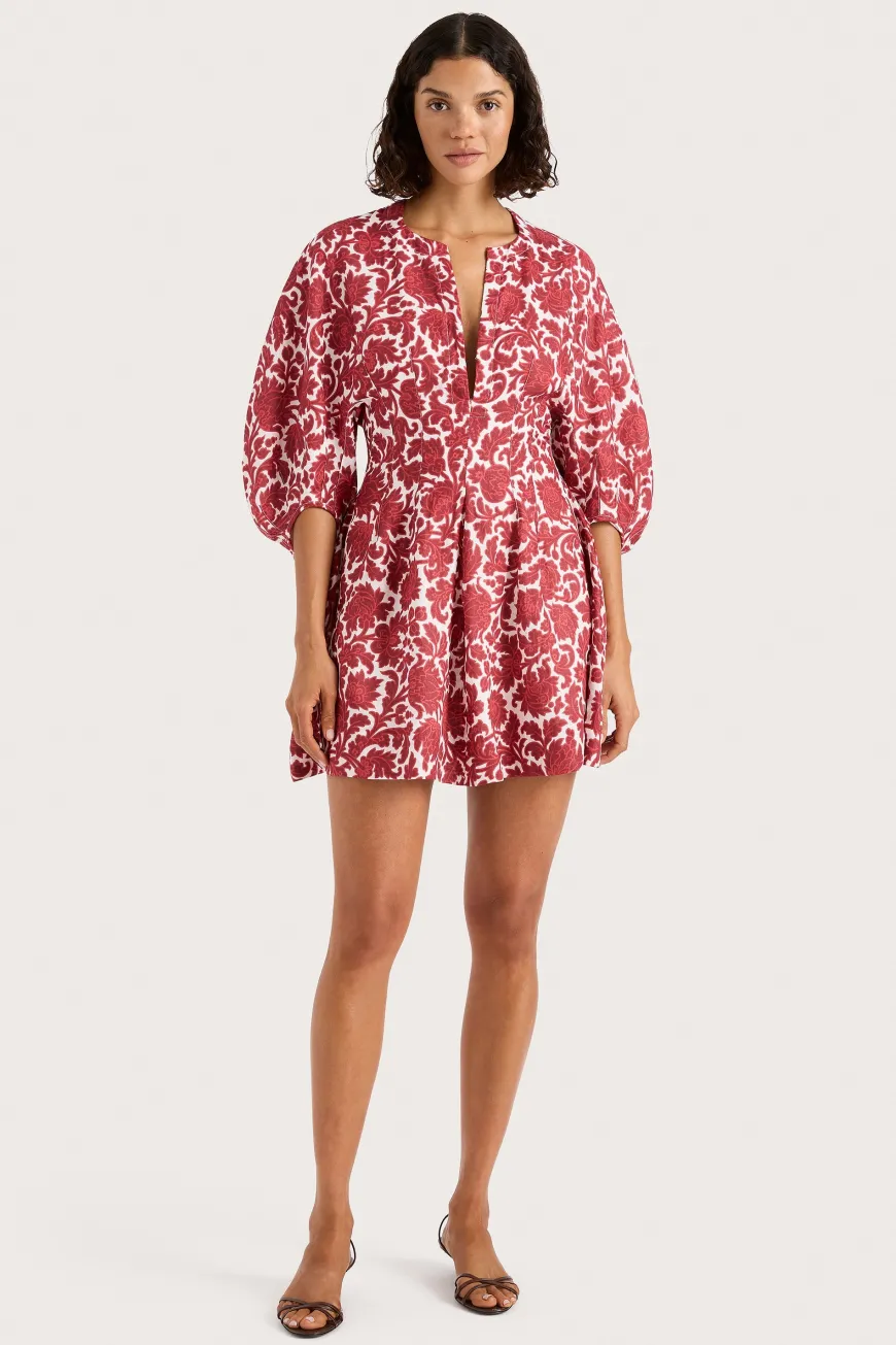 Soleil Mini Dress Heuchera Print