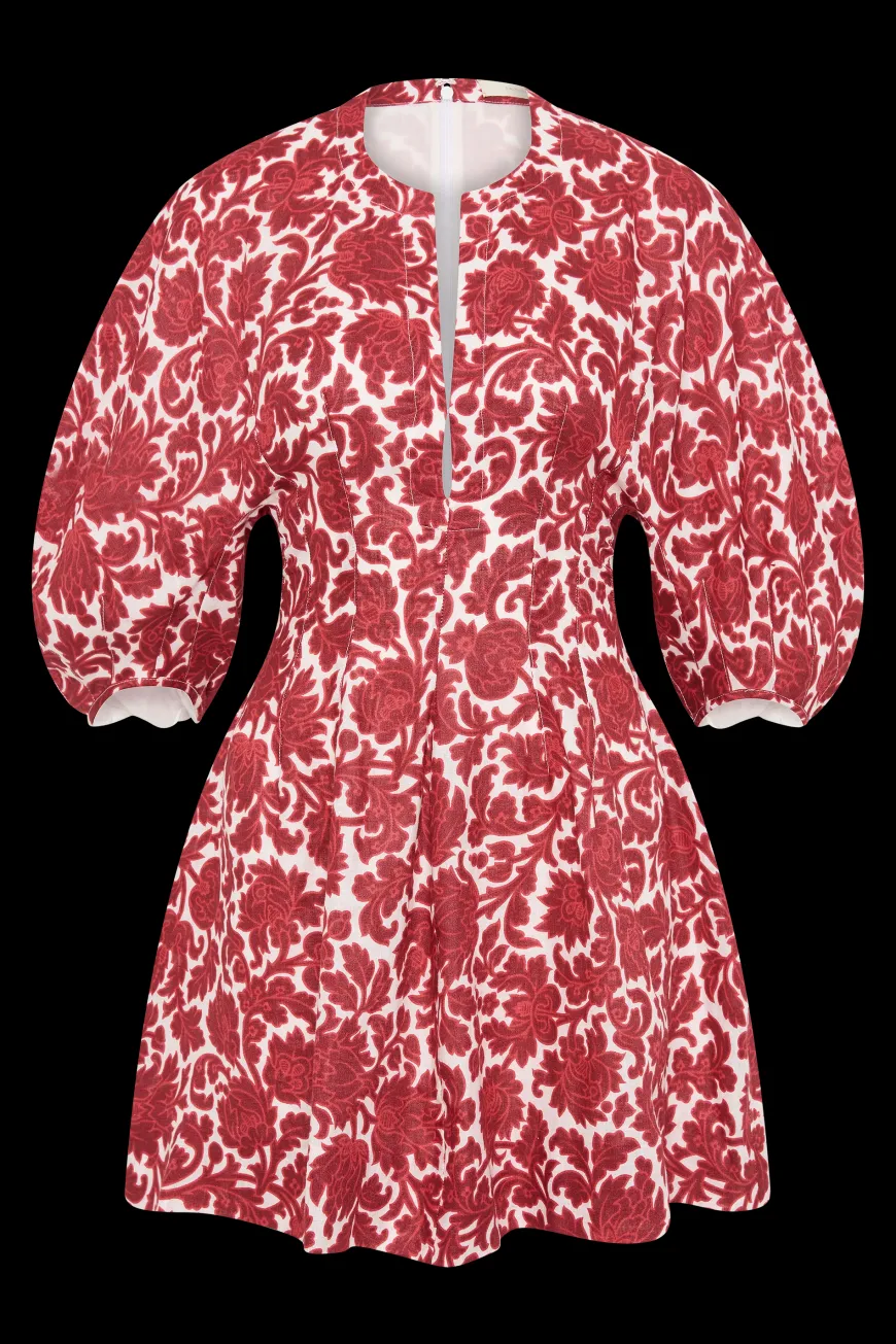 Soleil Mini Dress Heuchera Print
