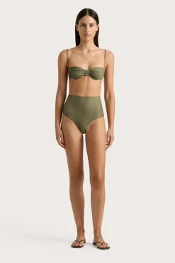 Stefania Bikini Top Khaki
