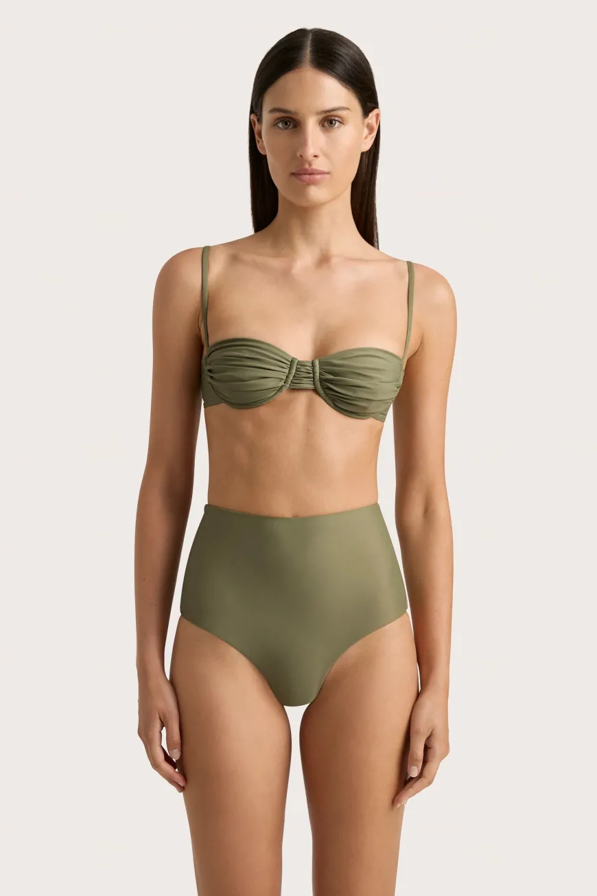 Stefania Bikini Top Khaki