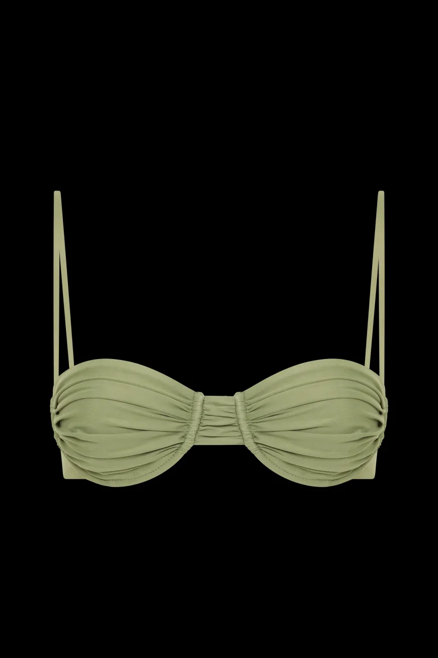 Stefania Bikini Top Khaki