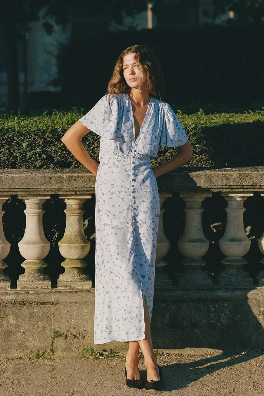 Tae Midi Dress Blossom Blue