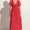 Teatro Midi Dress Crimson - Final Sale