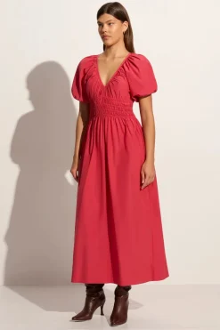 Teatro Midi Dress Crimson - Final Sale