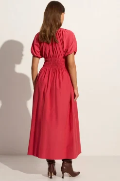 Teatro Midi Dress Crimson - Final Sale
