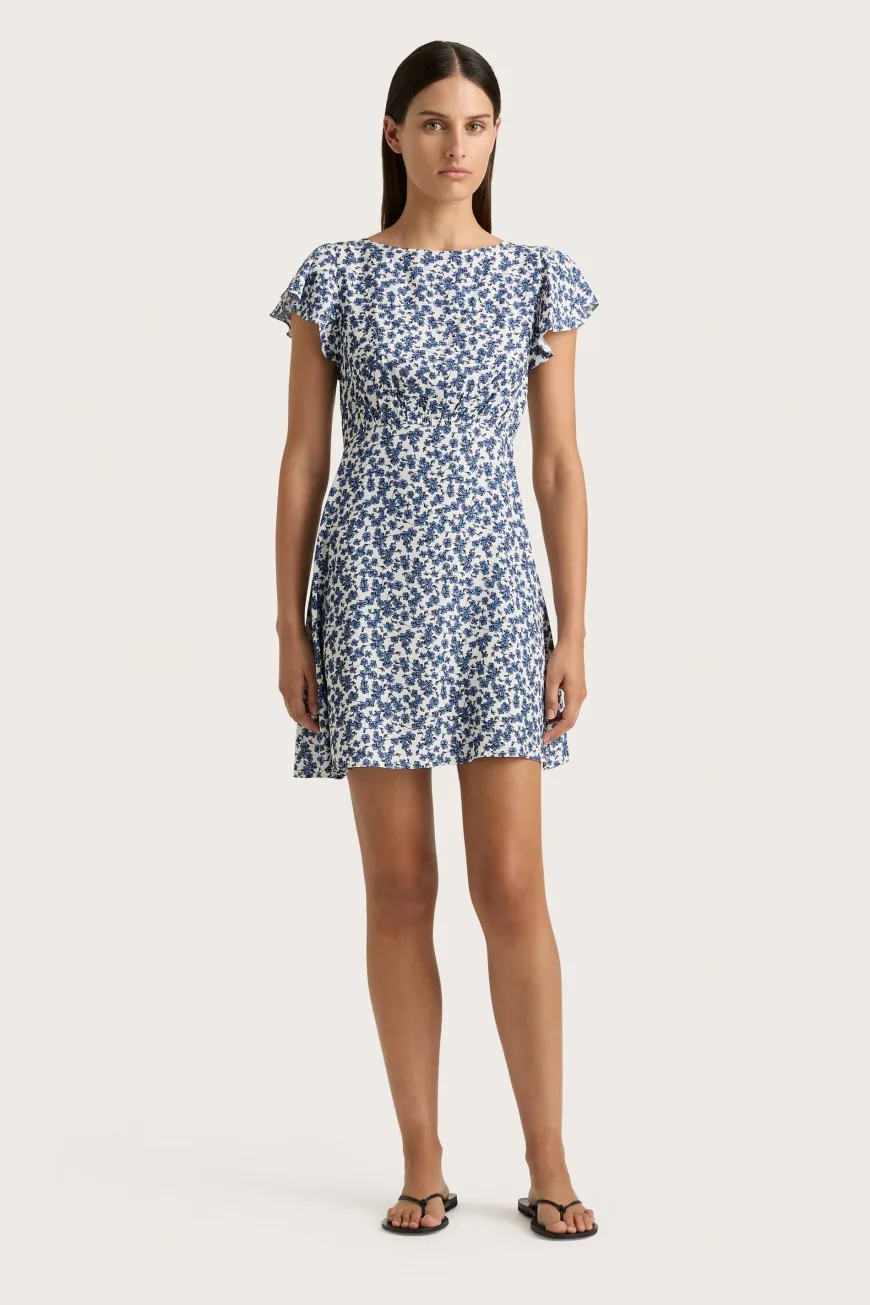 Valras Mini Dress Leilani Mid Blue
