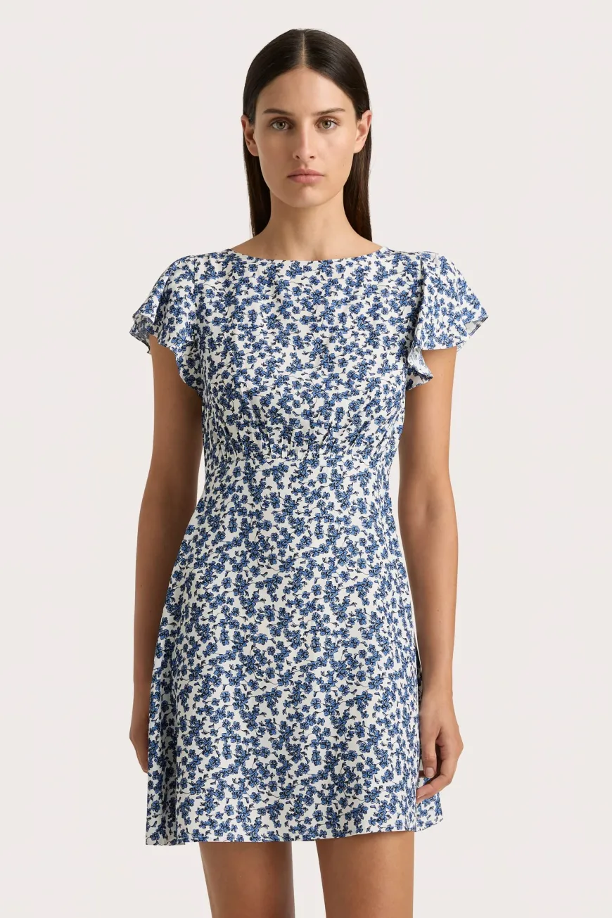 Valras Mini Dress Leilani Mid Blue