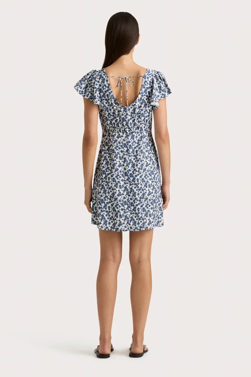 Valras Mini Dress Leilani Mid Blue