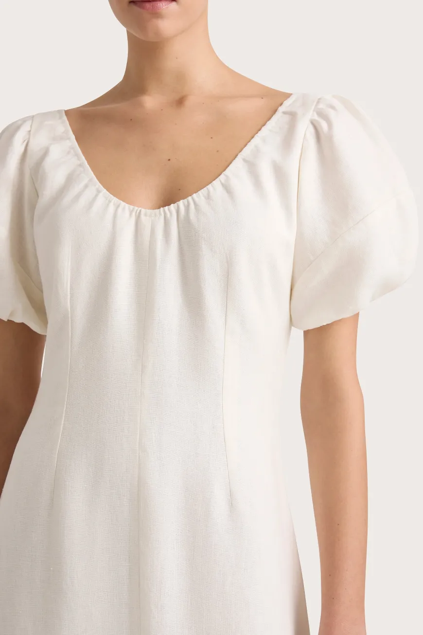 Vence Midi Dress White