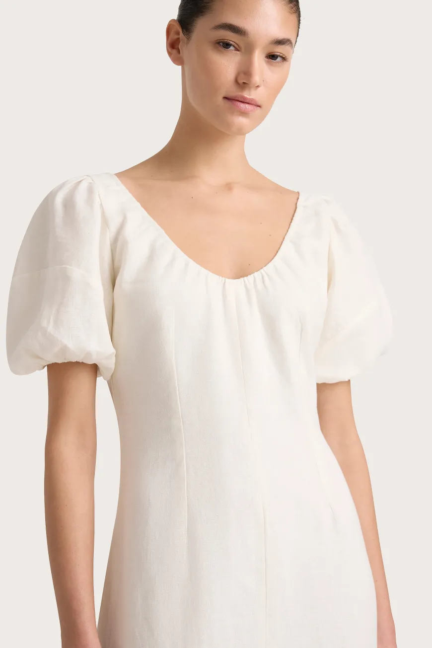 Vence Midi Dress White