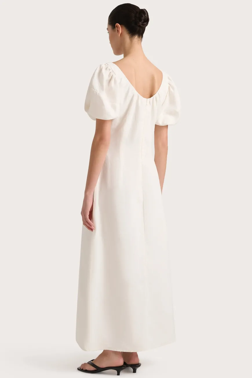 Vence Midi Dress White