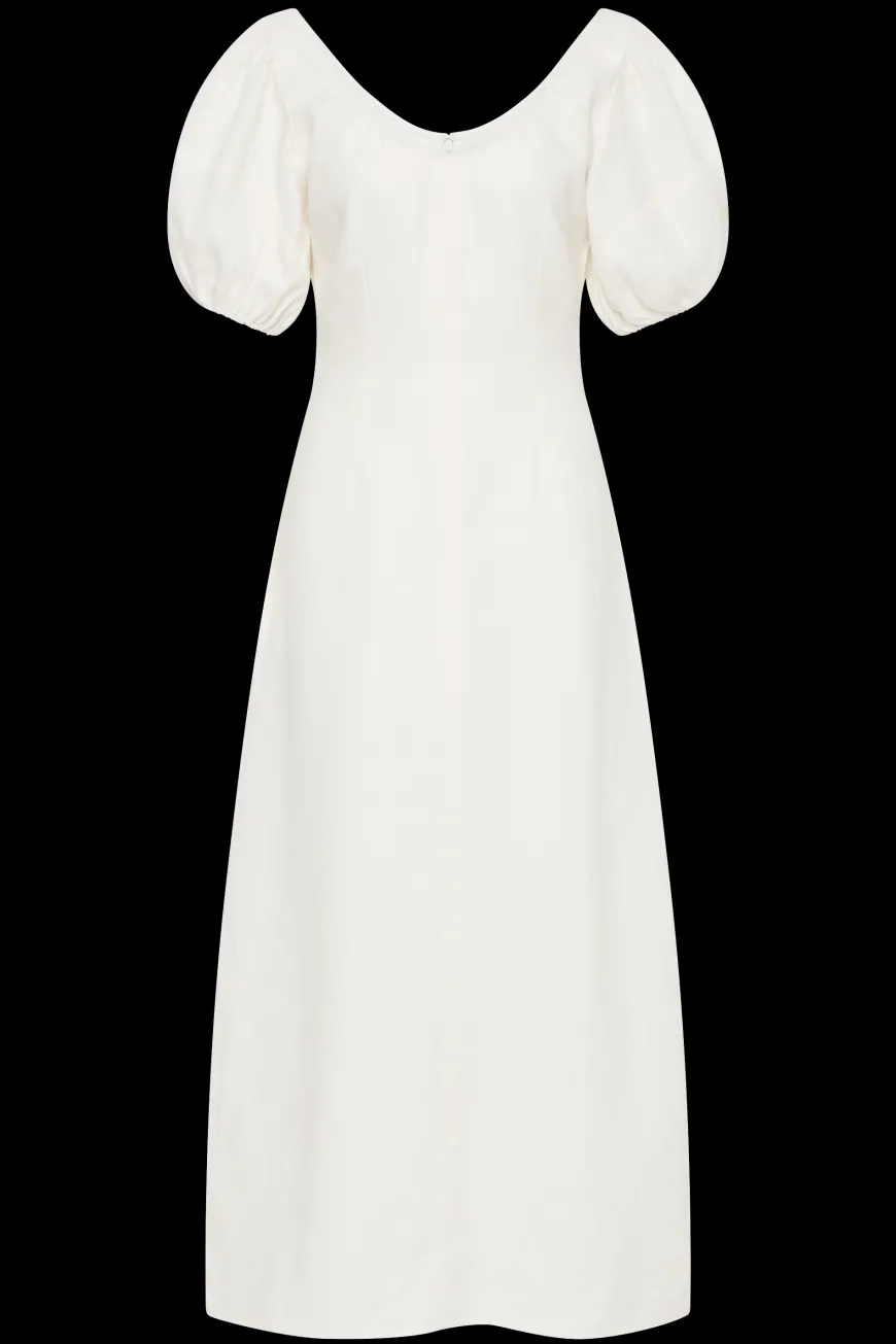 Vence Midi Dress White