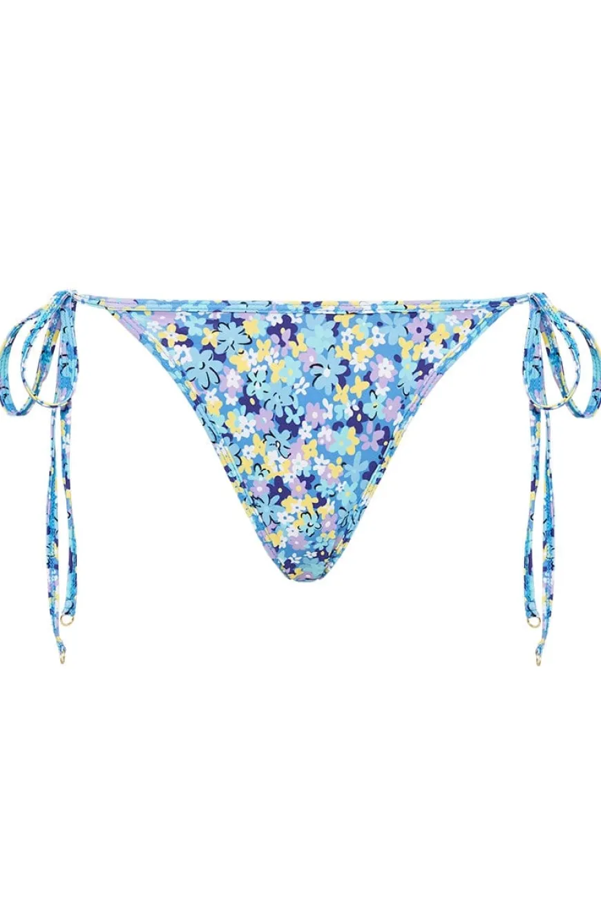 Zamora Bikini Bottoms Cala Nica Floral Blue (Exclusive) - Final Sale